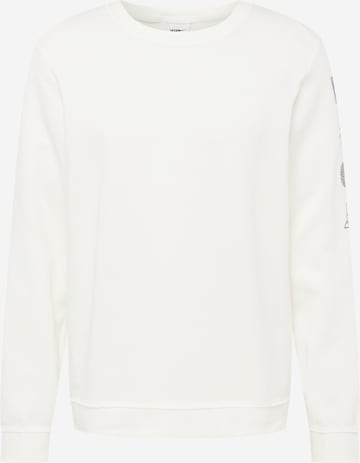 NIKE Sport sweatshirt i beige: framsida