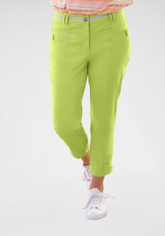 Navigazione Slimfit Pantalon in Groen: voorkant