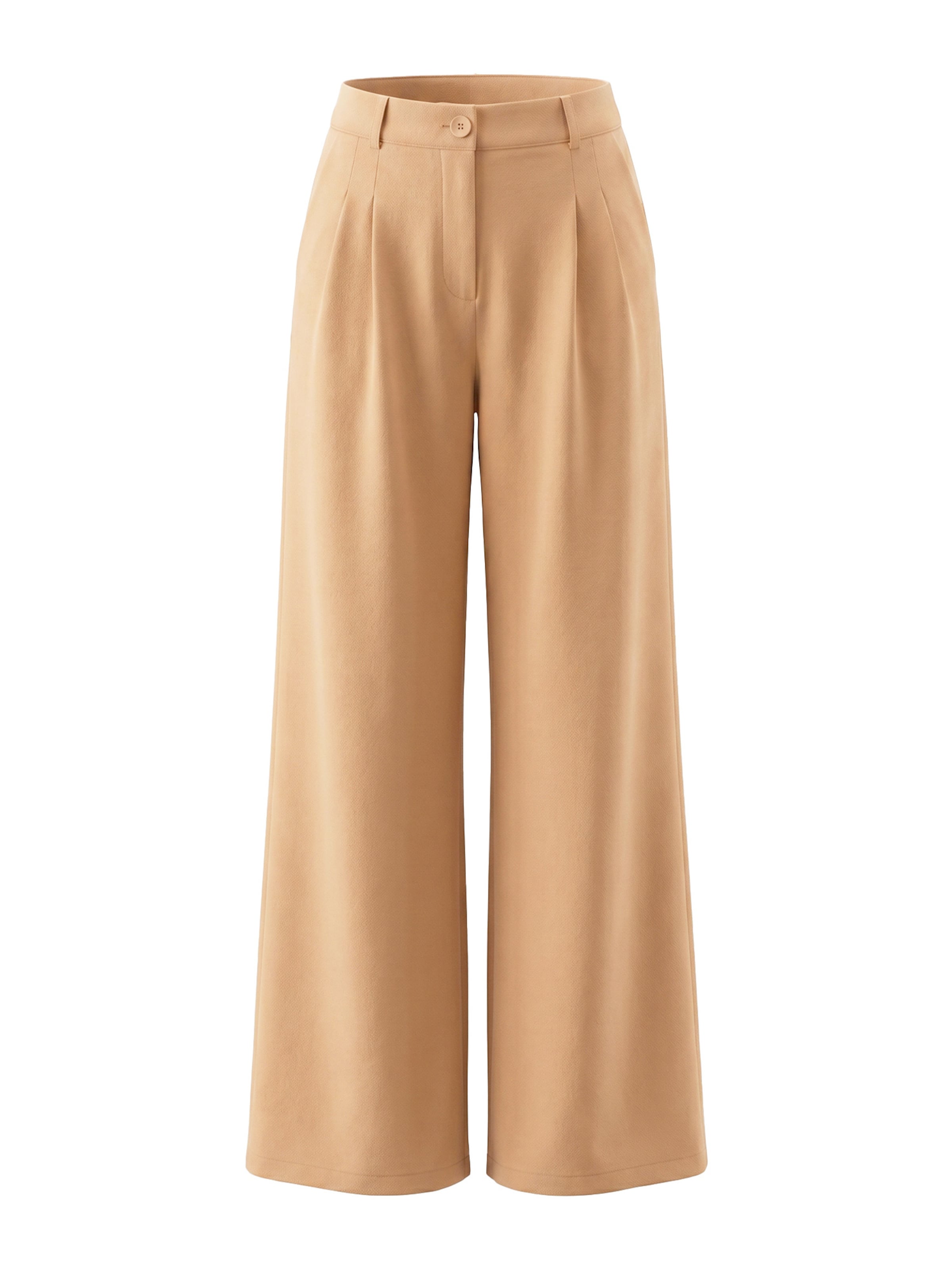 Pantaloni con pieghe di Imily Bela in marrone: frontale