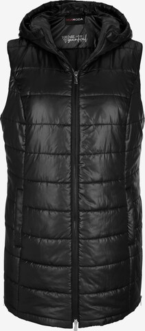 MIAMODA Vest in Black: front