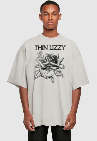 Merchcode T-Shirt 'Thin Lizzy - Rose' in Grau: predná strana