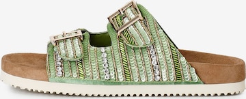 Sandalo di CAFè NOIR in verde: frontale