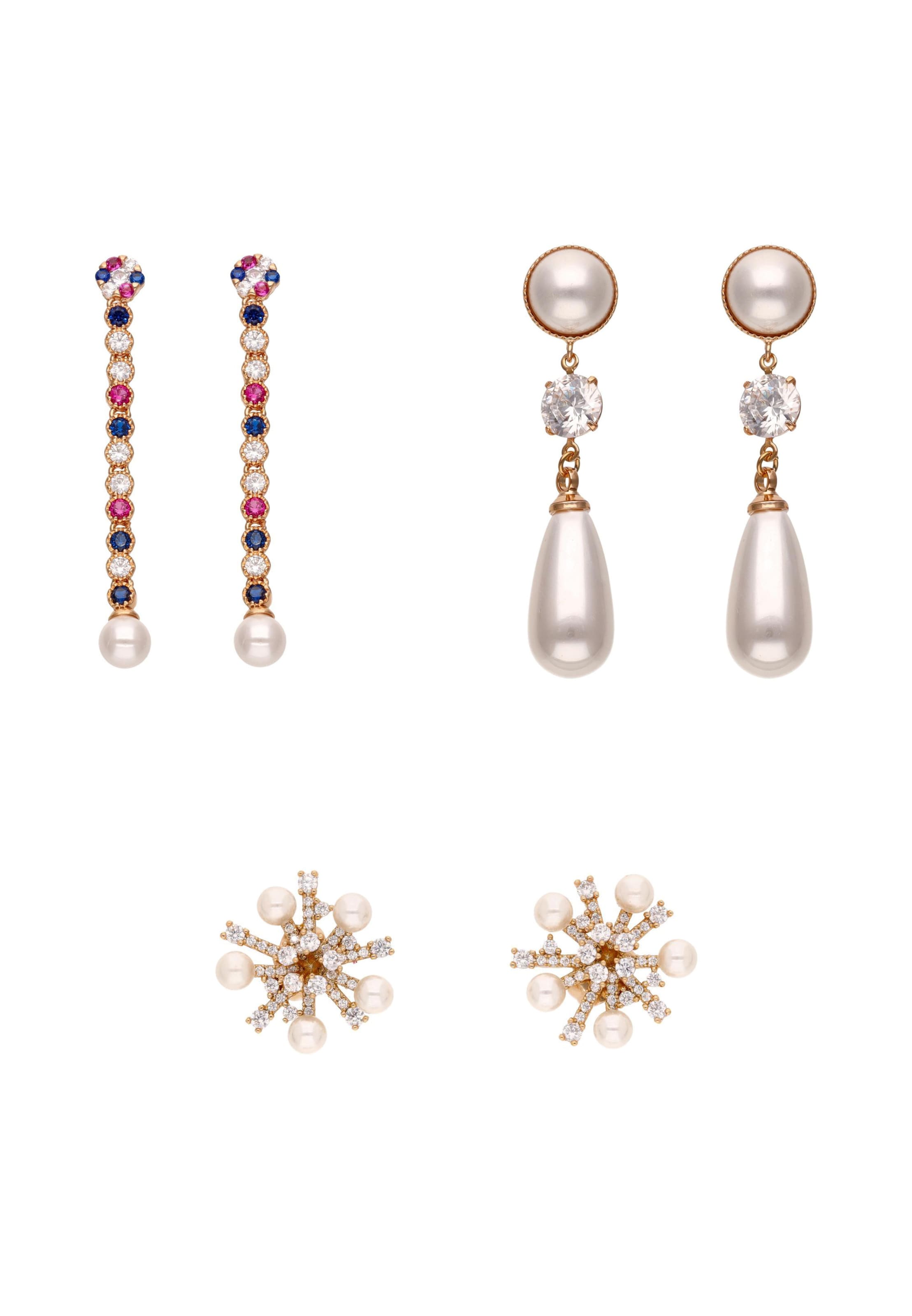 faina - Conjunto de joyería en oro: frente