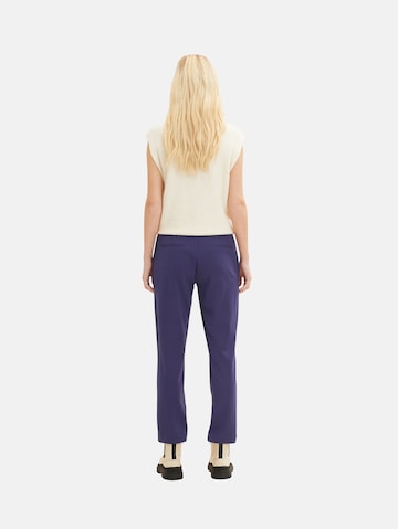 Regular Pantalon chino 'Mia' TOM TAILOR en bleu