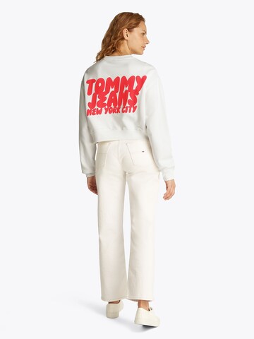 Sweat-shirt Tommy Jeans en blanc