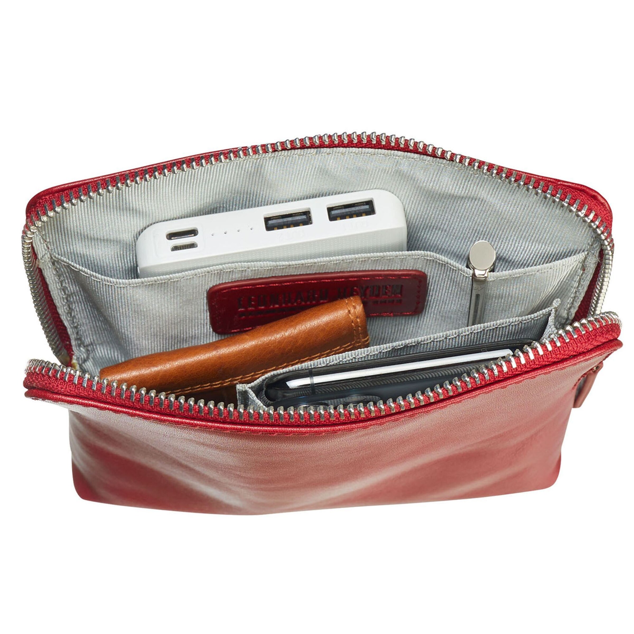 LEONHARD HEYDEN Crossbody bag 'Cambridge' in Red