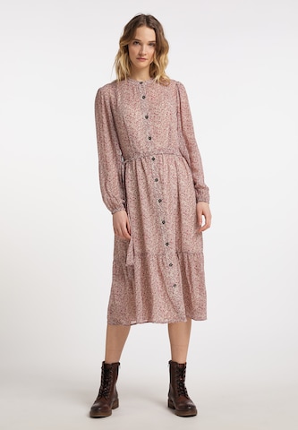 DreiMaster Vintage Shirt dress in Beige: front