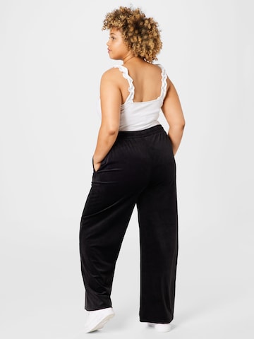 Urban Classics Wide Leg Hose in Schwarz