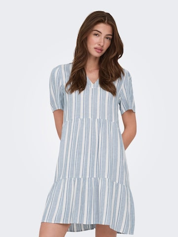 Robe 'ONLTiri-Goa' ONLY en bleu : devant