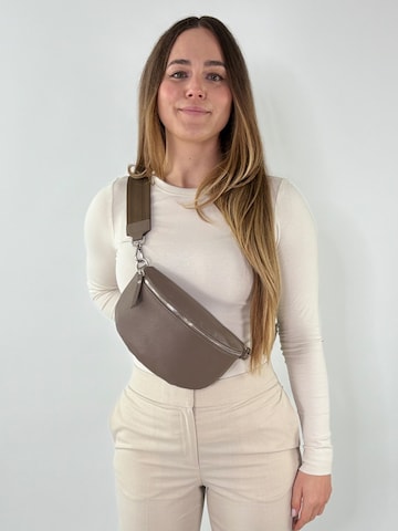 lePelou Fanny Pack 'MILA medium' in Grey: front