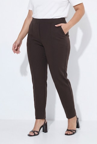 Ulla Popken Regular Hose in Braun