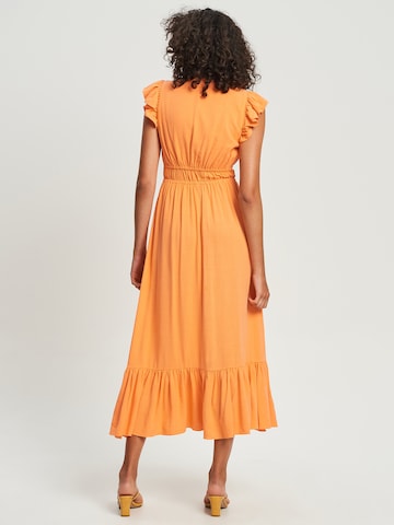 Sável Φόρεμα 'MIA' σε πορτοκαλί: πίσω