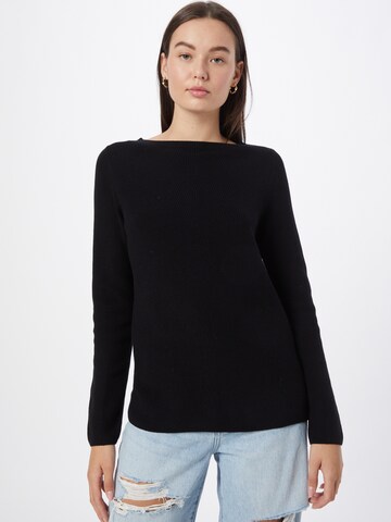 TOM TAILOR Sweater in Black: front