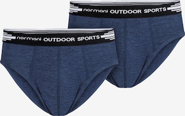 Sous-vêtements de sport normani en bleu : devant