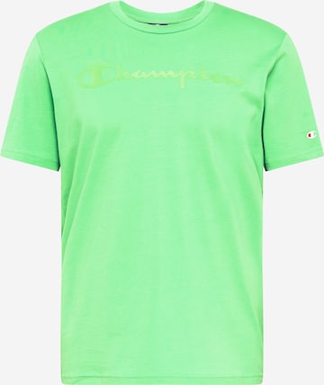T-Shirt Champion Authentic Athletic Apparel en vert : devant