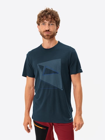 VAUDE Functioneel shirt 'Tekoa' in Blauw: voorkant