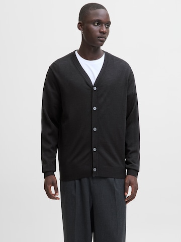 Geacă tricotată de la JACK & JONES pe negru: față