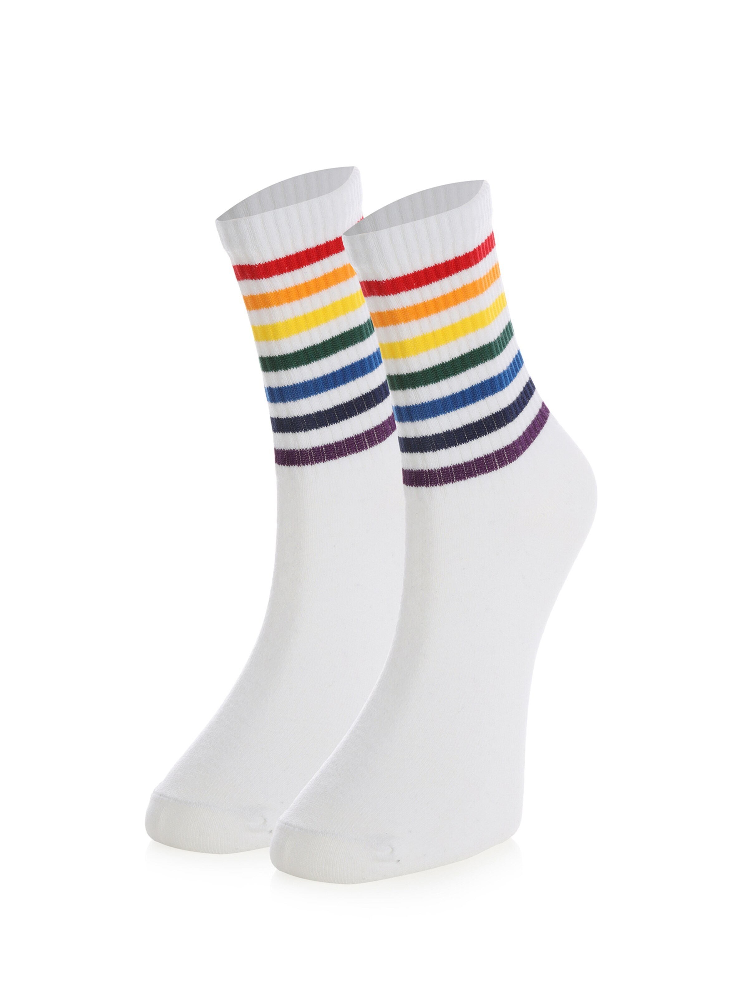 Calzino 'Hochschule' di Crea Socks in bianco