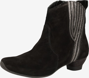 THINK! Booties in Black: front