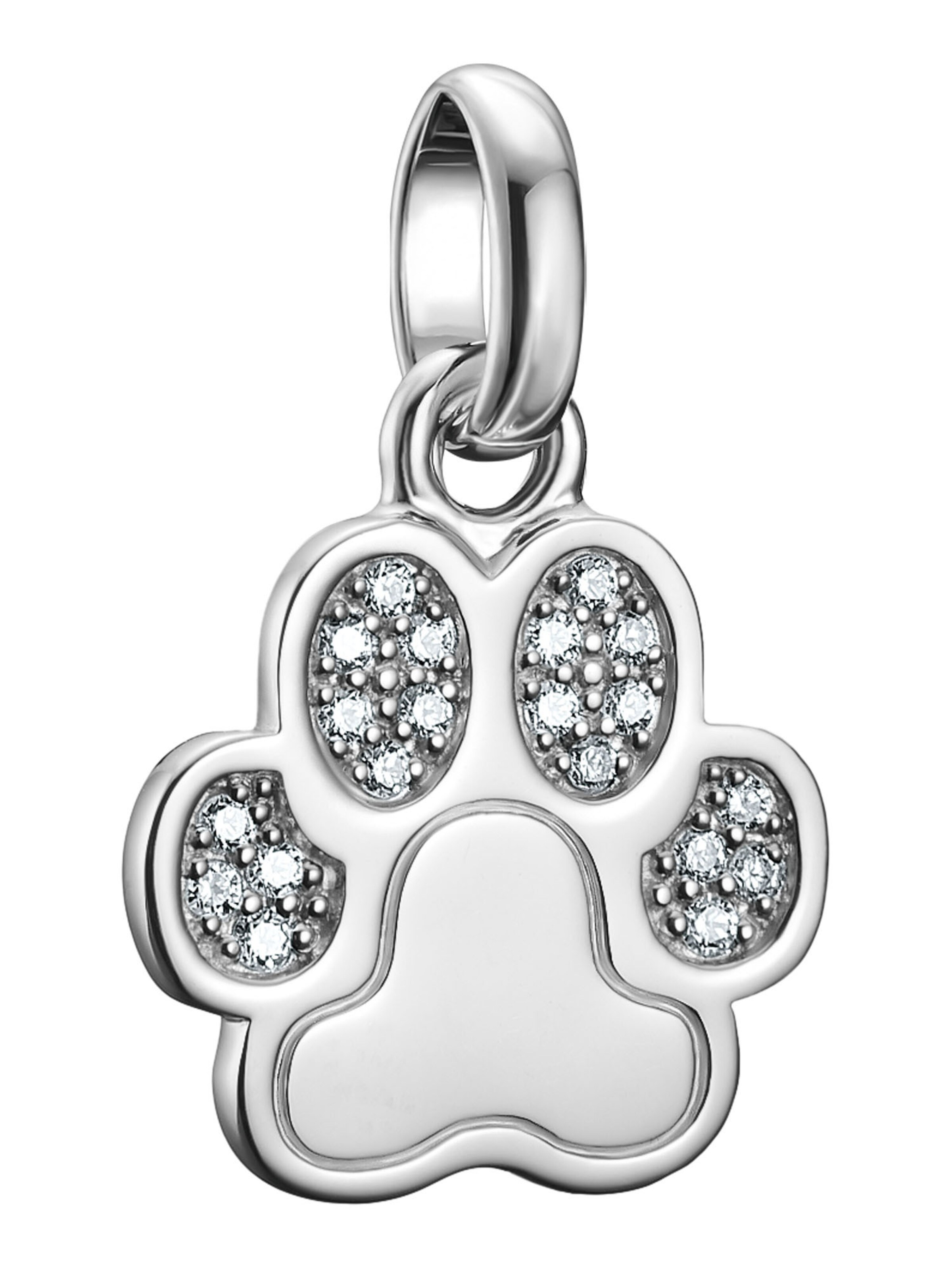 Thomas Sabo Anhänger 'Pfote' in Silber: Vorderseite