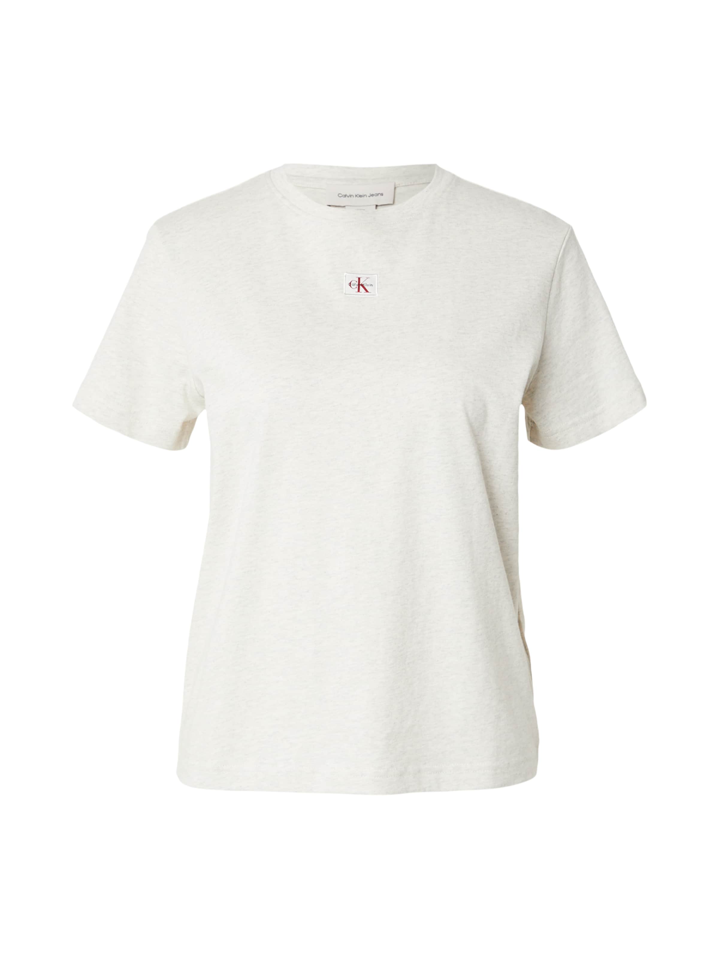 pelēks Calvin Klein Jeans T-Krekls: no priekšpuses