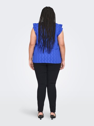 ONLY Carmakoma Bluse 'CARDia' i blå