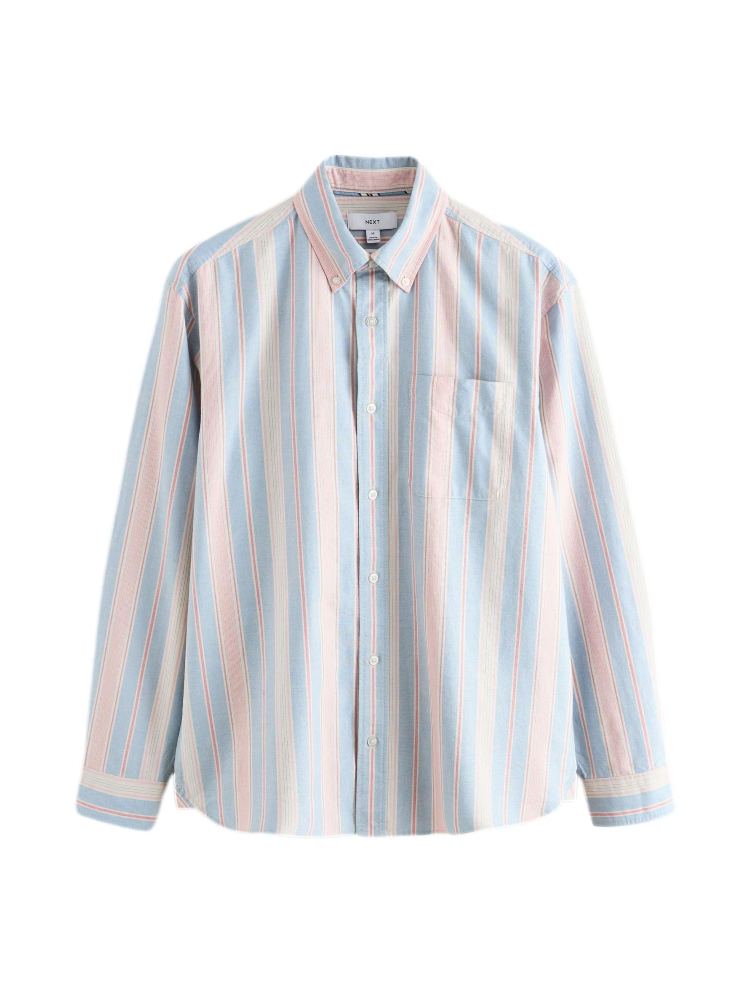 Next Hemd in hellblau / rosa, Produktansicht