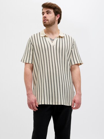Jack & Jones Plus Paita 'JPRBLUHarry' värissä valkoinen: etupuoli