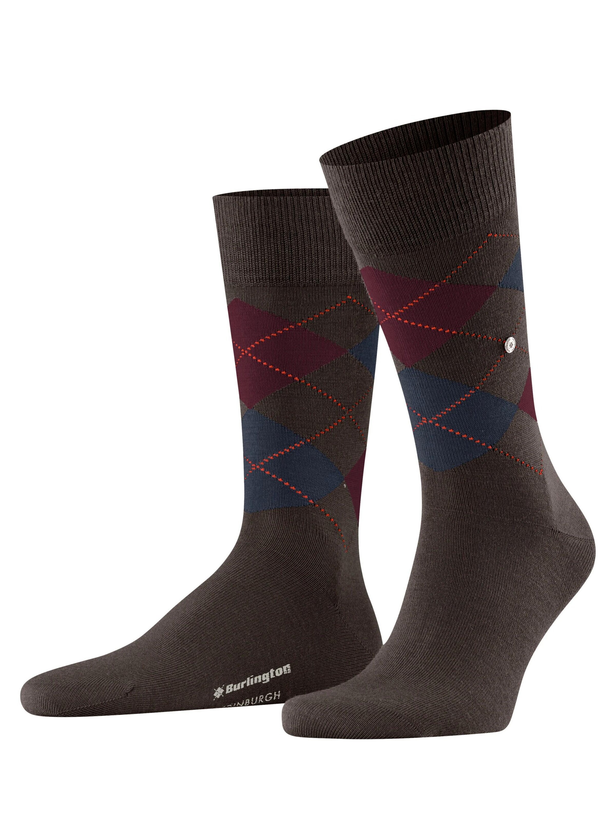 BURLINGTON Socken 'Edinburgh'‌‌‌‌‌‌‌ in Braun: Vorderseite