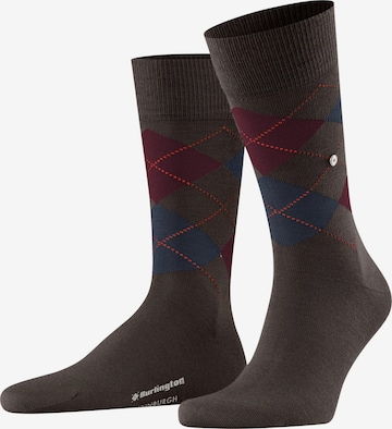 BURLINGTON Socken 'Edinburgh' in Braun: Vorderseite