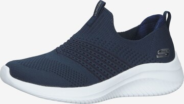 Slip on SKECHERS en bleu : devant