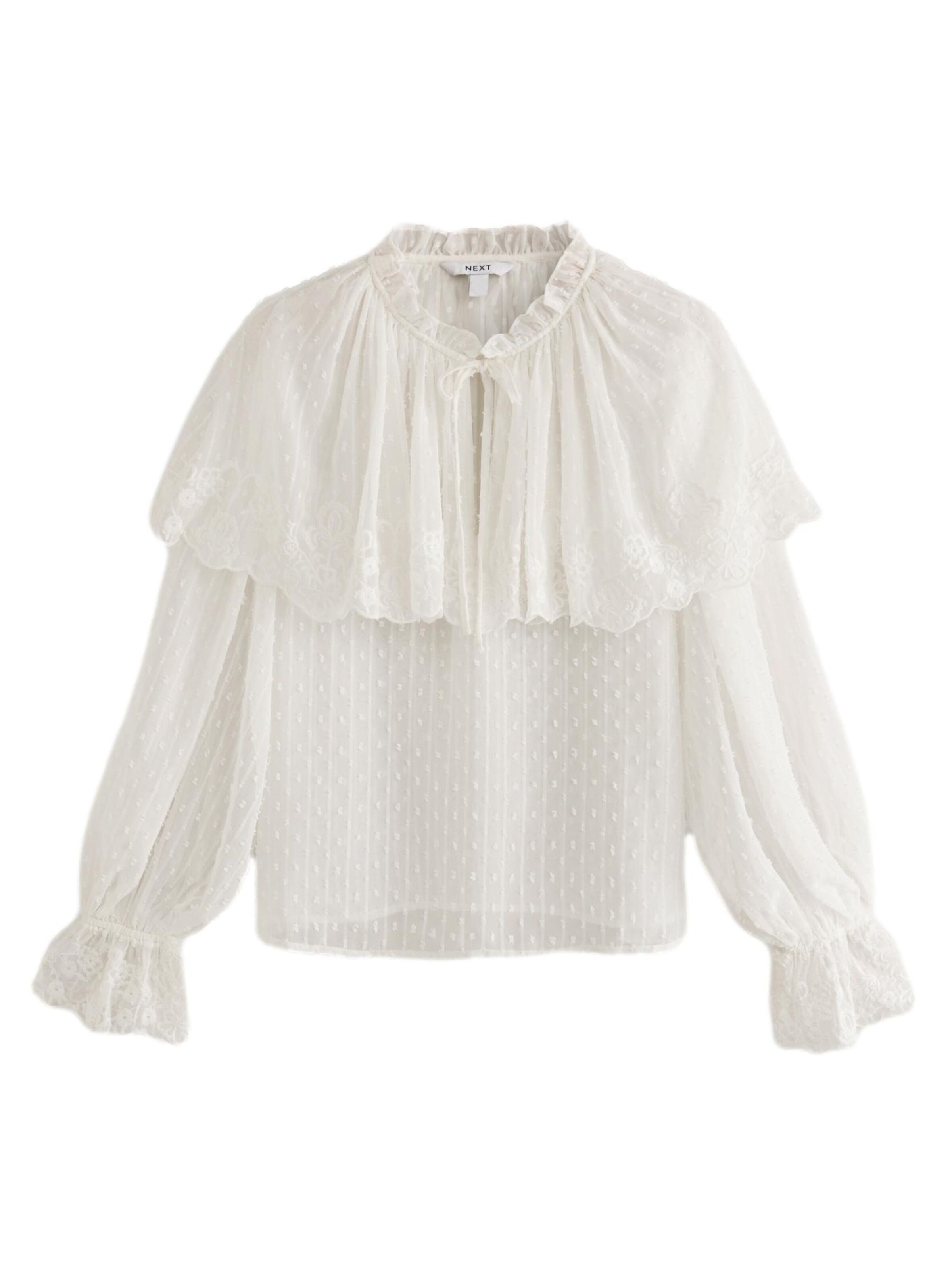 Next Блузка в Белый: спереди