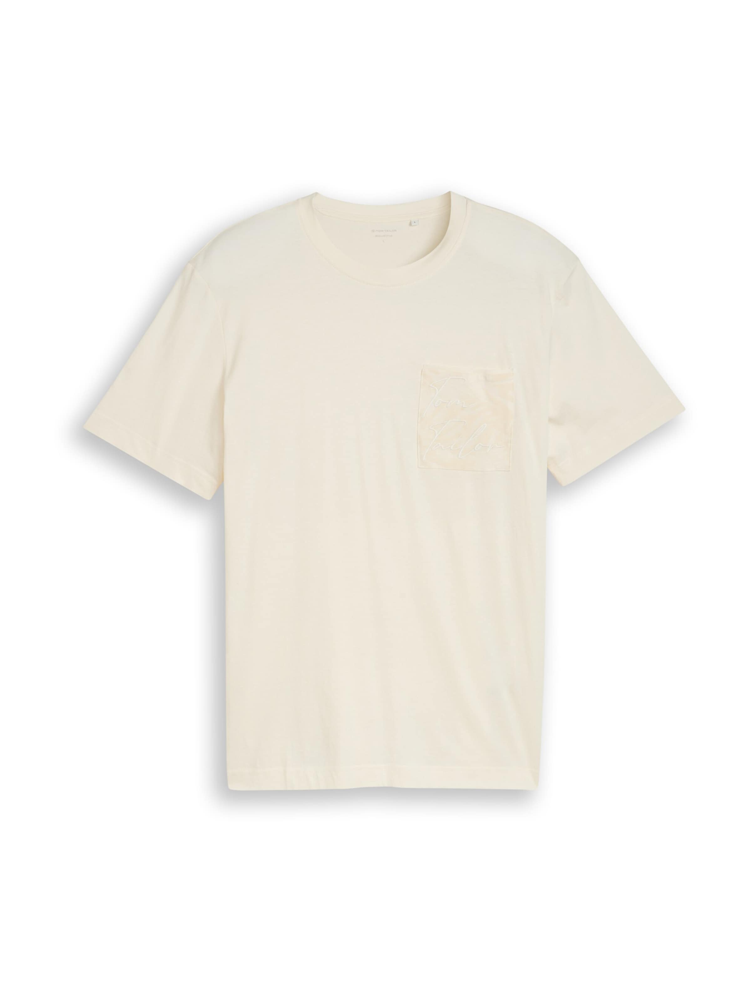 TOM TAILOR Μπλουζάκι σε λευκό μαλλιού, Άποψη προϊόντος