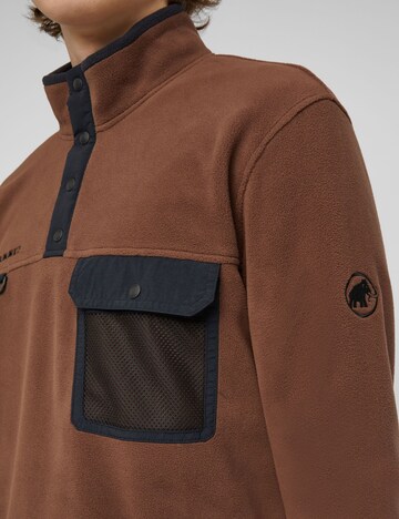 MAMMUT Sportpullover ‘Moonstone Light ML Hybrid’ in Braun