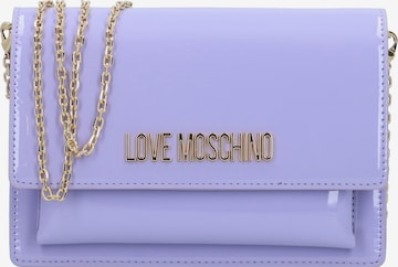 Love Moschino Schoudertas in Lila: voorkant