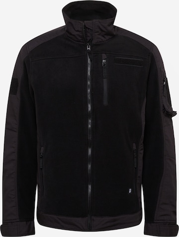 Brandit Флисовая куртка в Черный: спереди