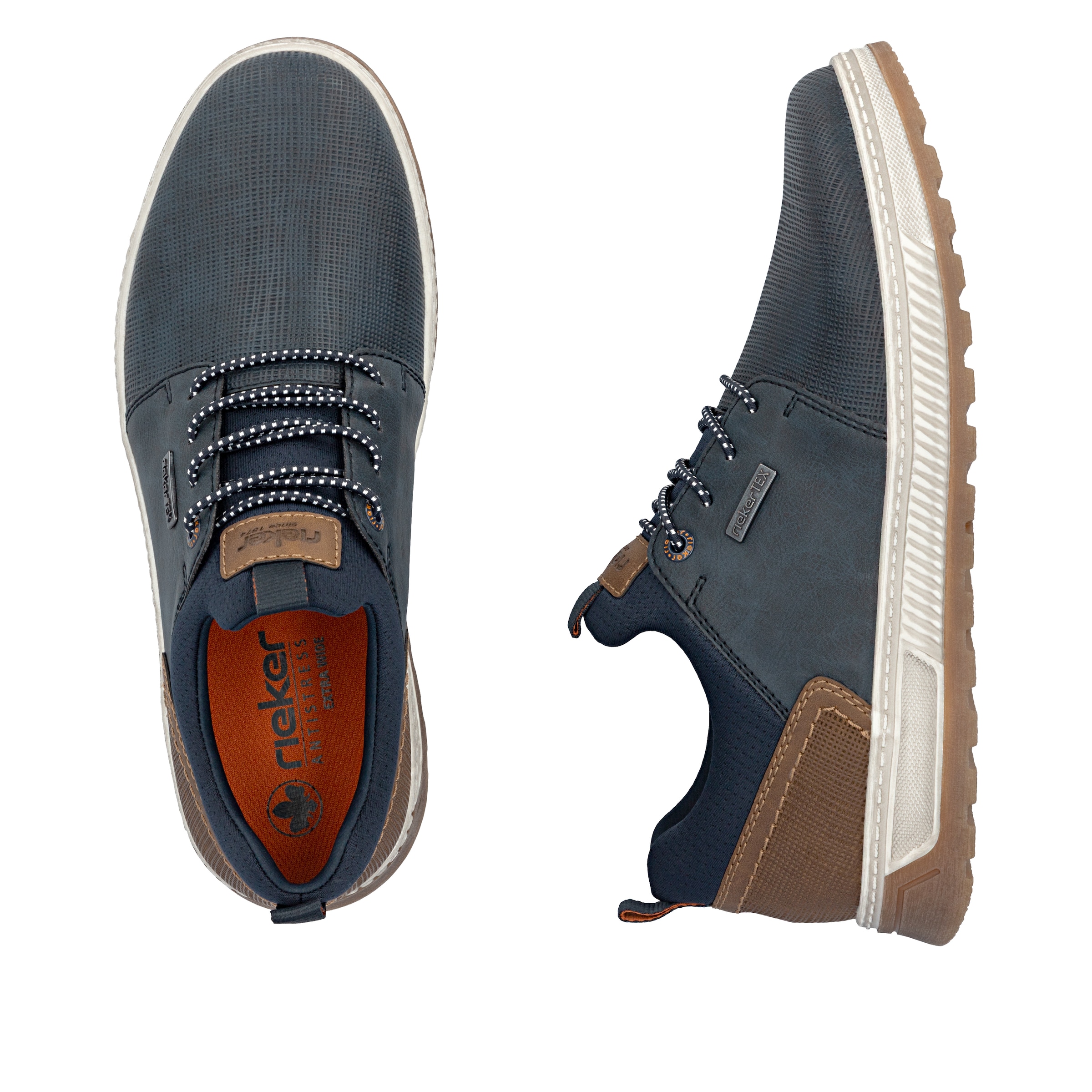 Chaussure à lacets Rieker en bleu