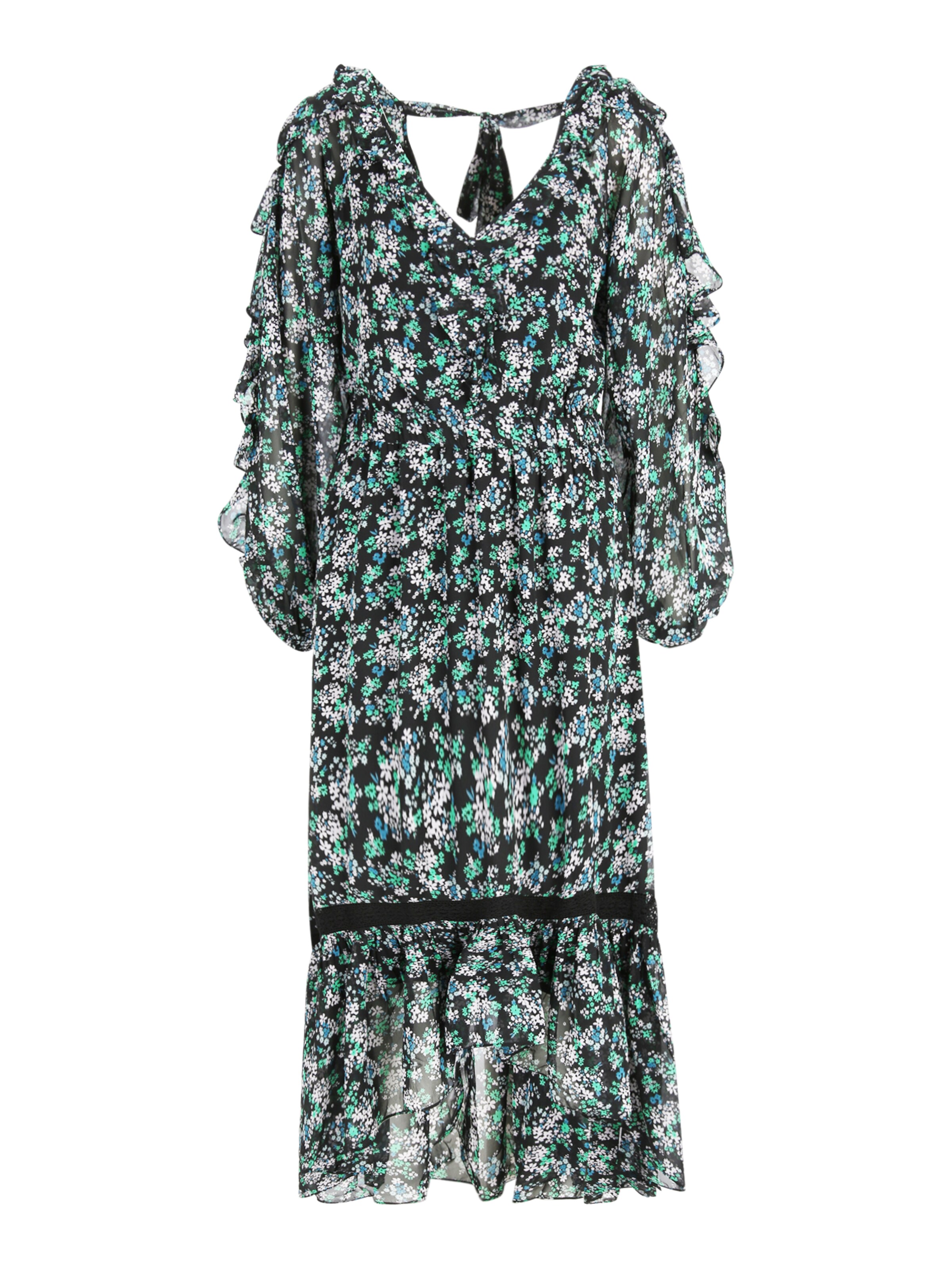 Robe Wallis en vert : devant