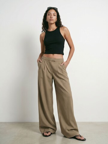 HYPEDROP - regular Pantalón en marrón: frente
