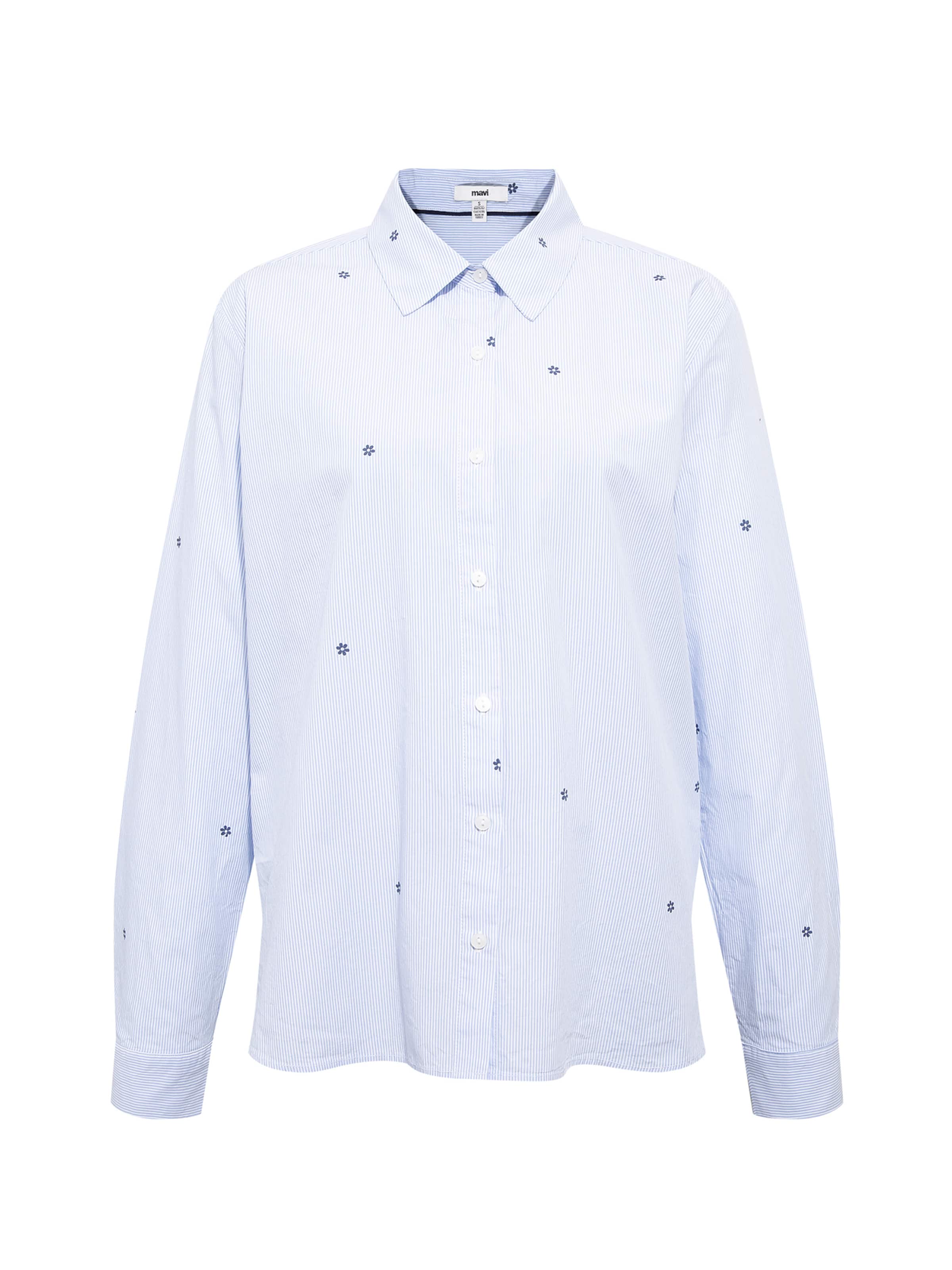 Mavi Bluse in Blau: Vorderseite