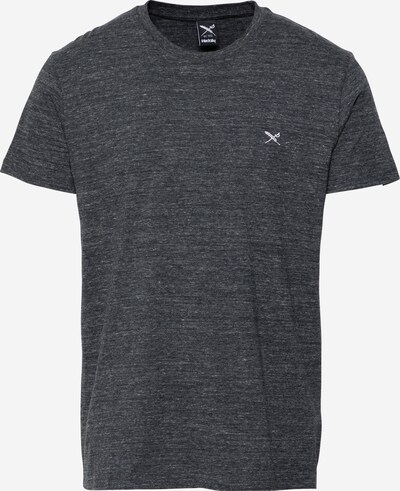 Iriedaily T-Shirt 'Chamisso' in dunkelgrau / weiß, Produktansicht