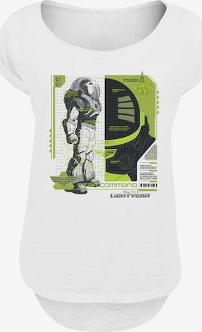 F4NT4STIC Shirt 'Buzz Lightyear Buzz Tech Panel' in White: front