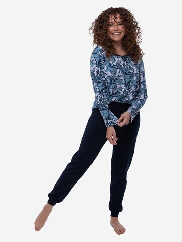 Ammann Pajama 'Night & Home' in Blue