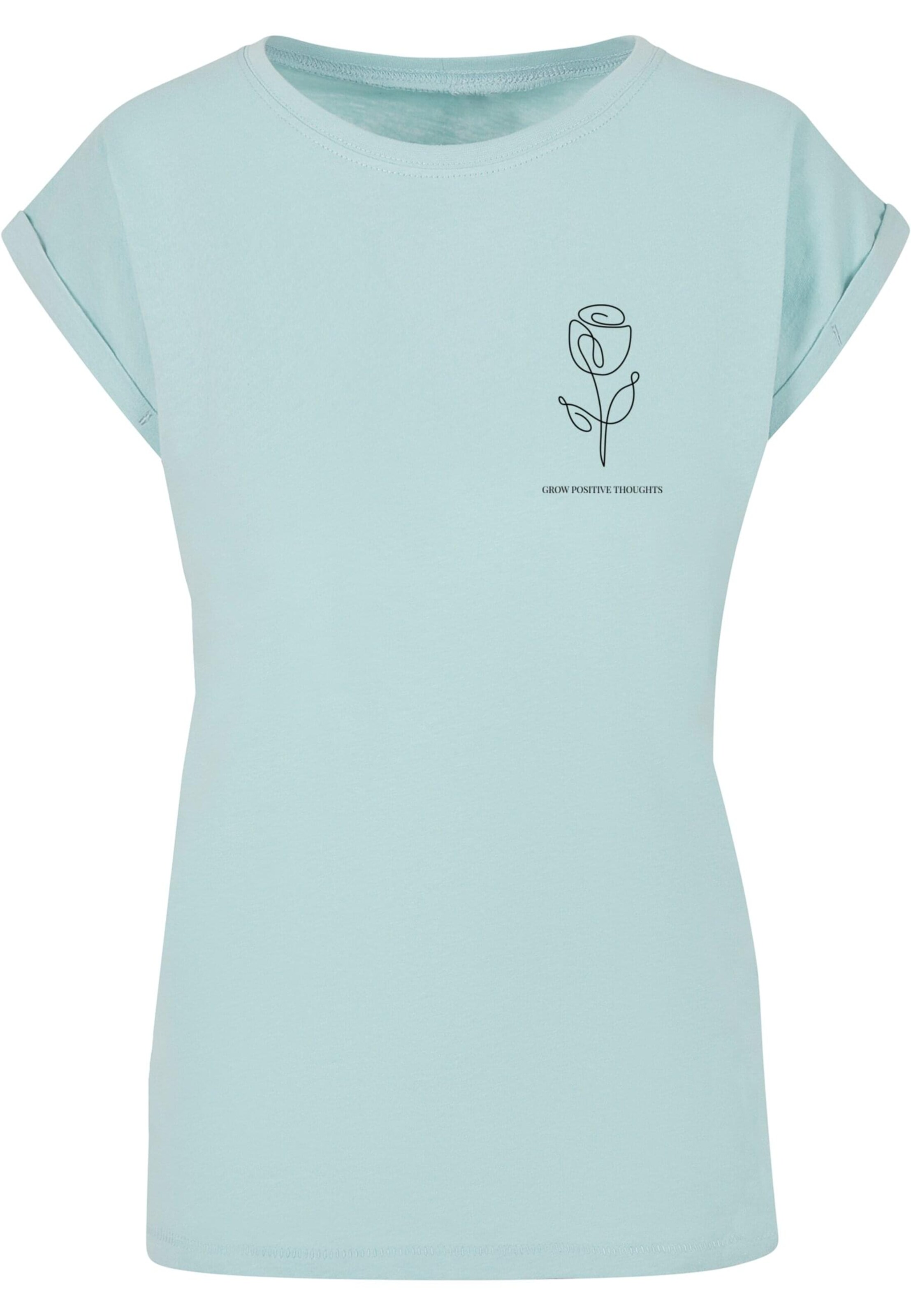 Merchcode Shirt 'Spring - Tulip Flower' in Blue: front