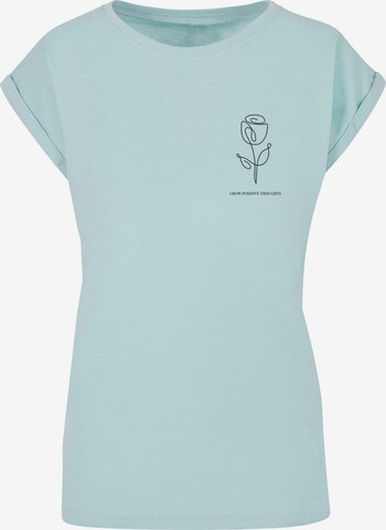 Merchcode T-Shirt 'Spring - Tulip Flower' in Blau: predná strana