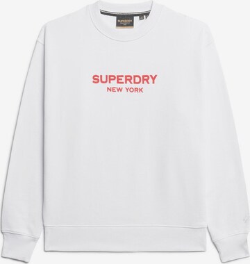 Superdry Sweatshirt 'Sport Luxe' in White: front