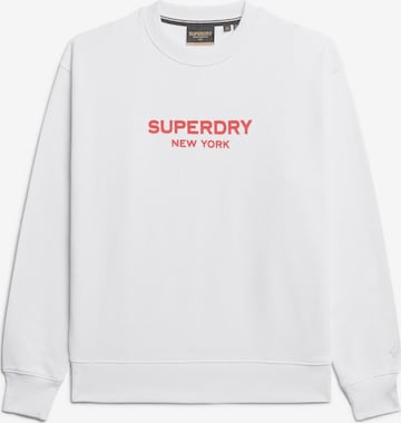 Superdry Sweatshirt 'Sport Luxe' in White: front