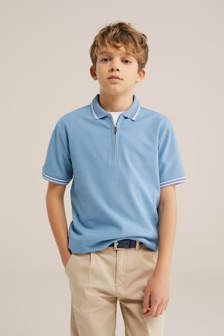 WE Fashion Poloshirt in Blau: Vorderseite