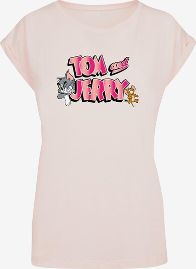 ABSOLUTE CULT T-shirt 'Tom and Jerry' en noisette / gris / fuchsia / rose clair, Vue avec produit