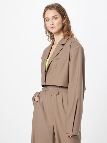 Misspap Blazer in Brown: front